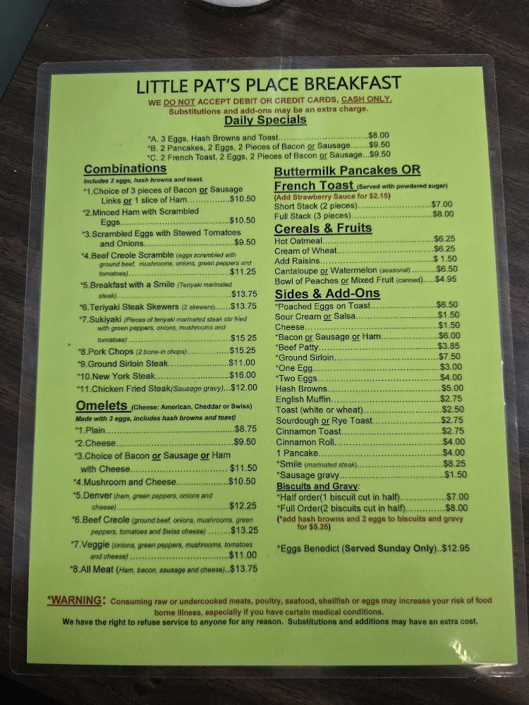 Little Pat's Place Menu image 4